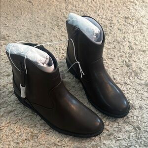 Ladies Brown Leather Ankle Boots